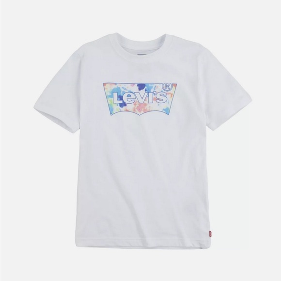 Levi's Boys' Tie-Dye Batwing Logo Short
Sleeve T-Shirt - White 10-12 - Picture 1 of 2